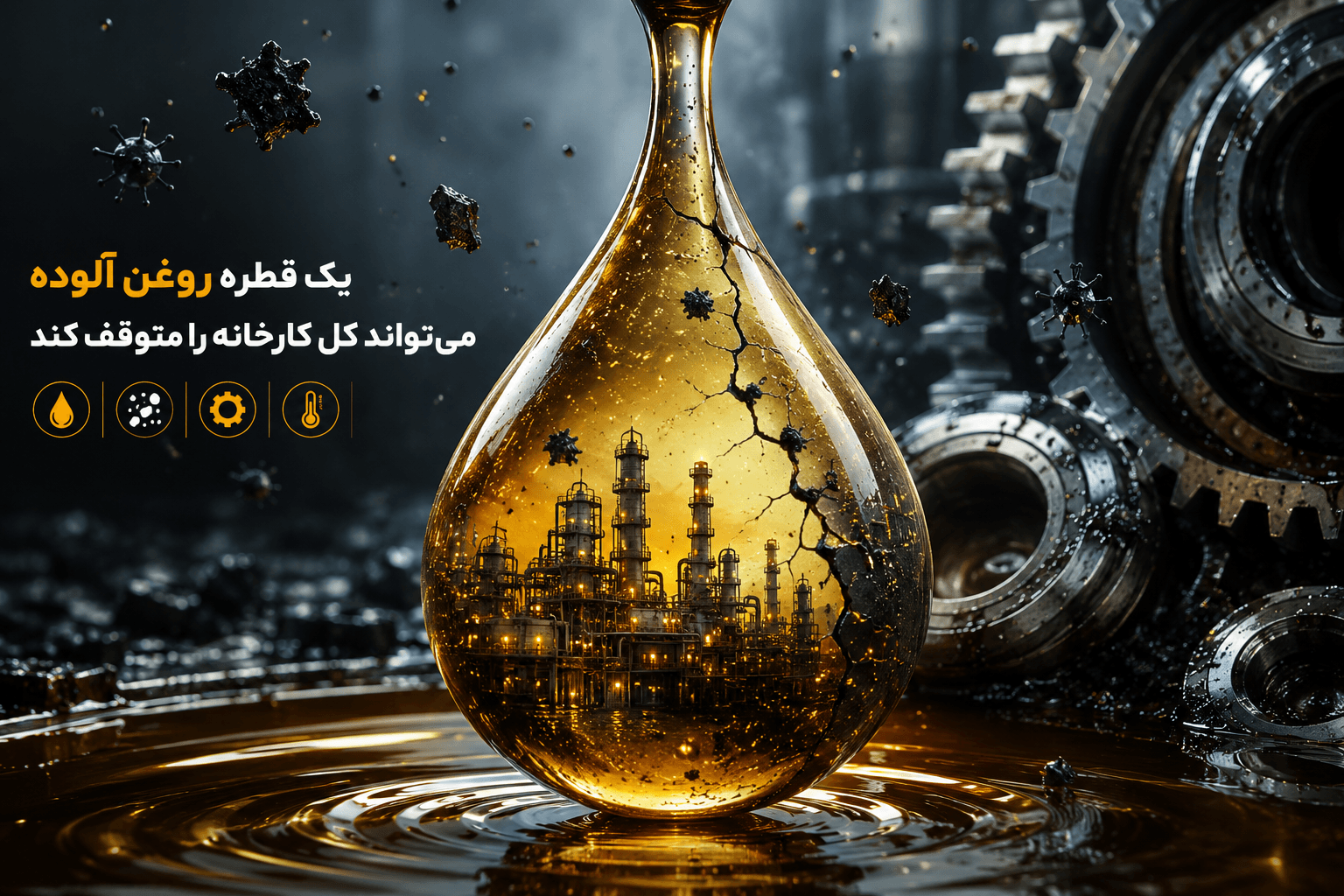 آلودگی روغن صنعتی؛ عامل پنهان خرابی تجهیزات کارخانهها